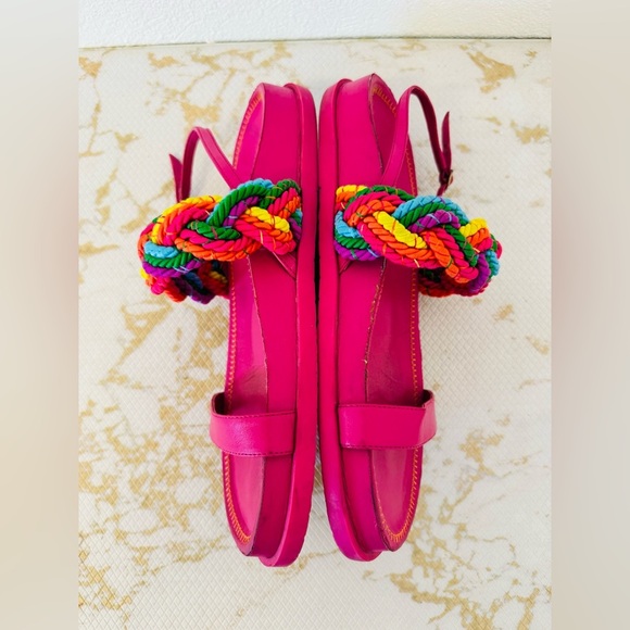AREZZO Women’s Pink Multicolor Sandals EU 41 - Picture 3 of 5